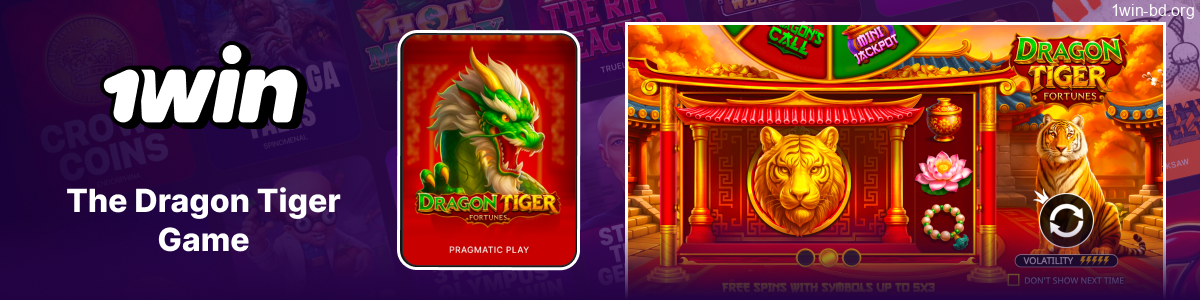 Dragon Tiger slot game on 1Win