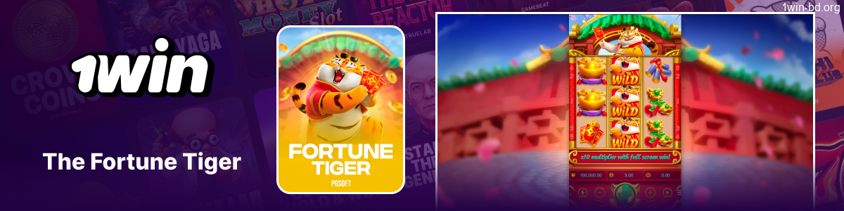 Fortune Tiger slot game interface on 1Win