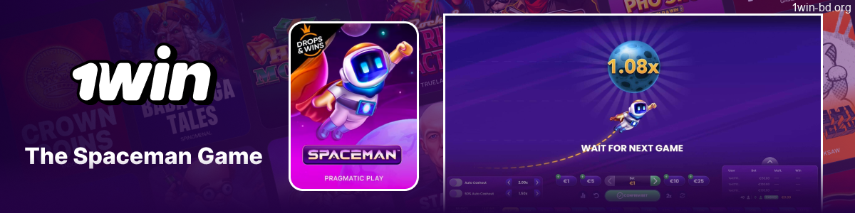 Spaceman crash game adventures on 1Win