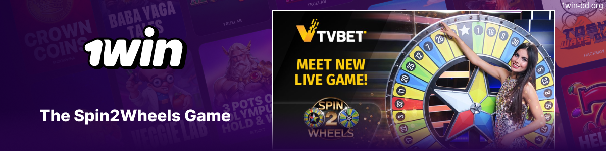 The Spin2Wheels game interface and betting mechanics on 1Win